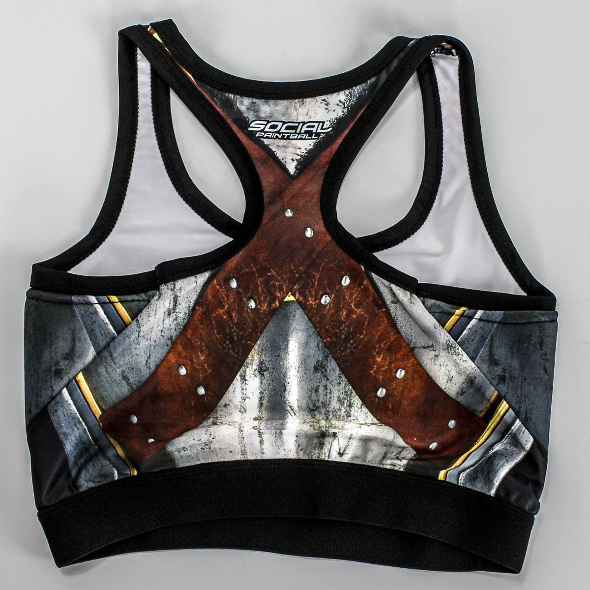 Social Paintball Grit Padded Sports Bra - Warrior Breastplate - XS - Social Paintball