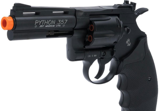 Colt Python Full Metal .357 Magnum High Power Airsoft CO2 Revolver by Cybergun - Length: 4"