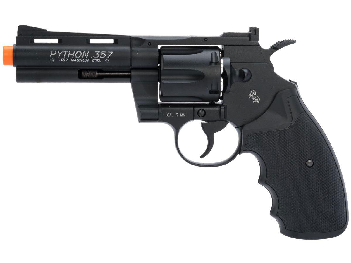 Colt Python Full Metal .357 Magnum High Power Airsoft CO2 Revolver by Cybergun - Length: 4"