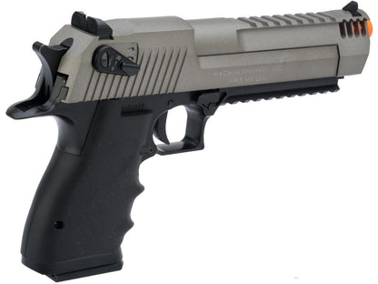 Cybergun Magnum Research Licensed Semi/Full Auto Metal Desert Eagle L6 CO2 Gas Blowback Airsoft Pistol - Black w/ Grey