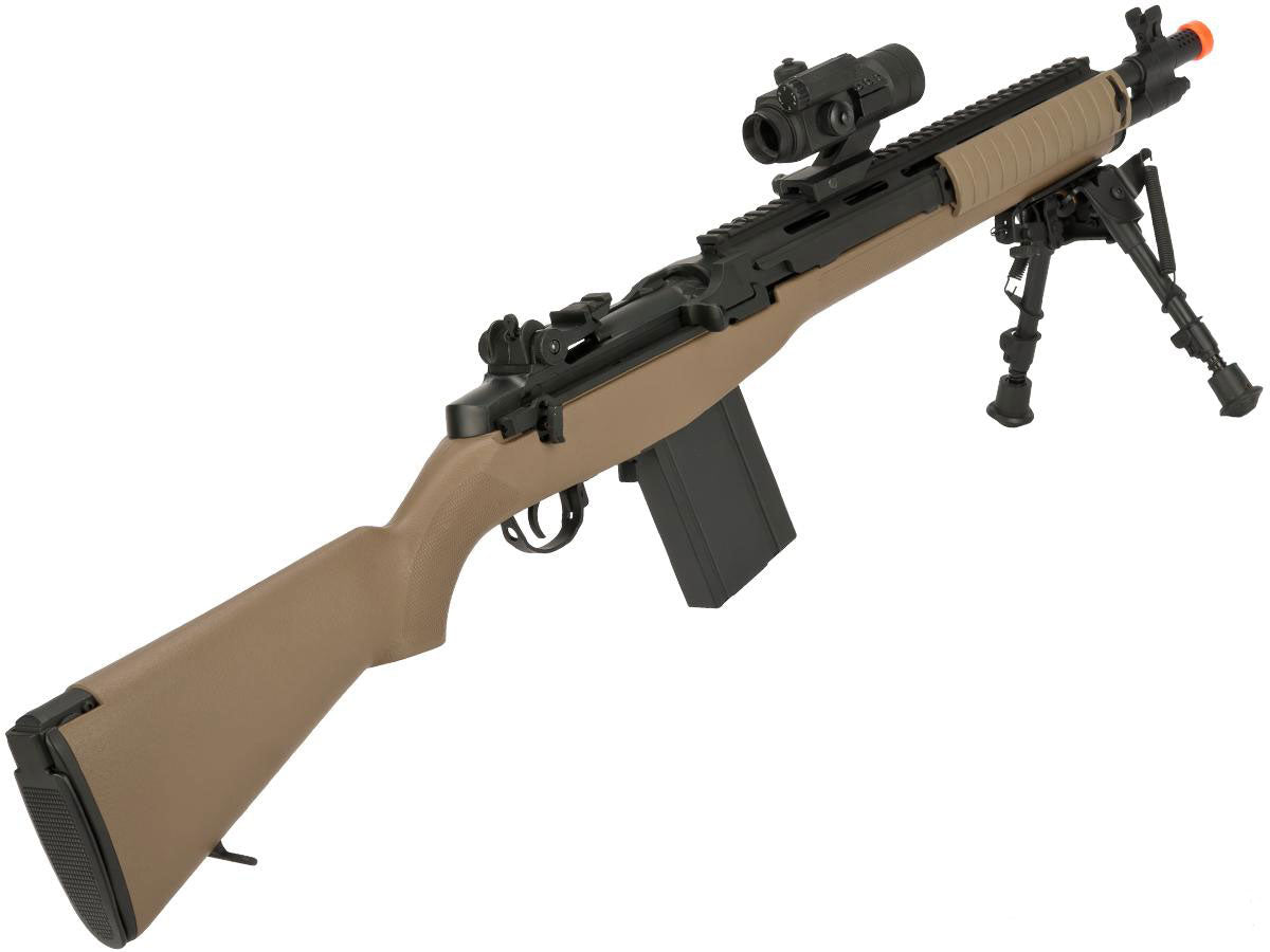 CYMA Matrix Field Ops Series M14 SOCOM Airsoft AEG - Tan - Evike