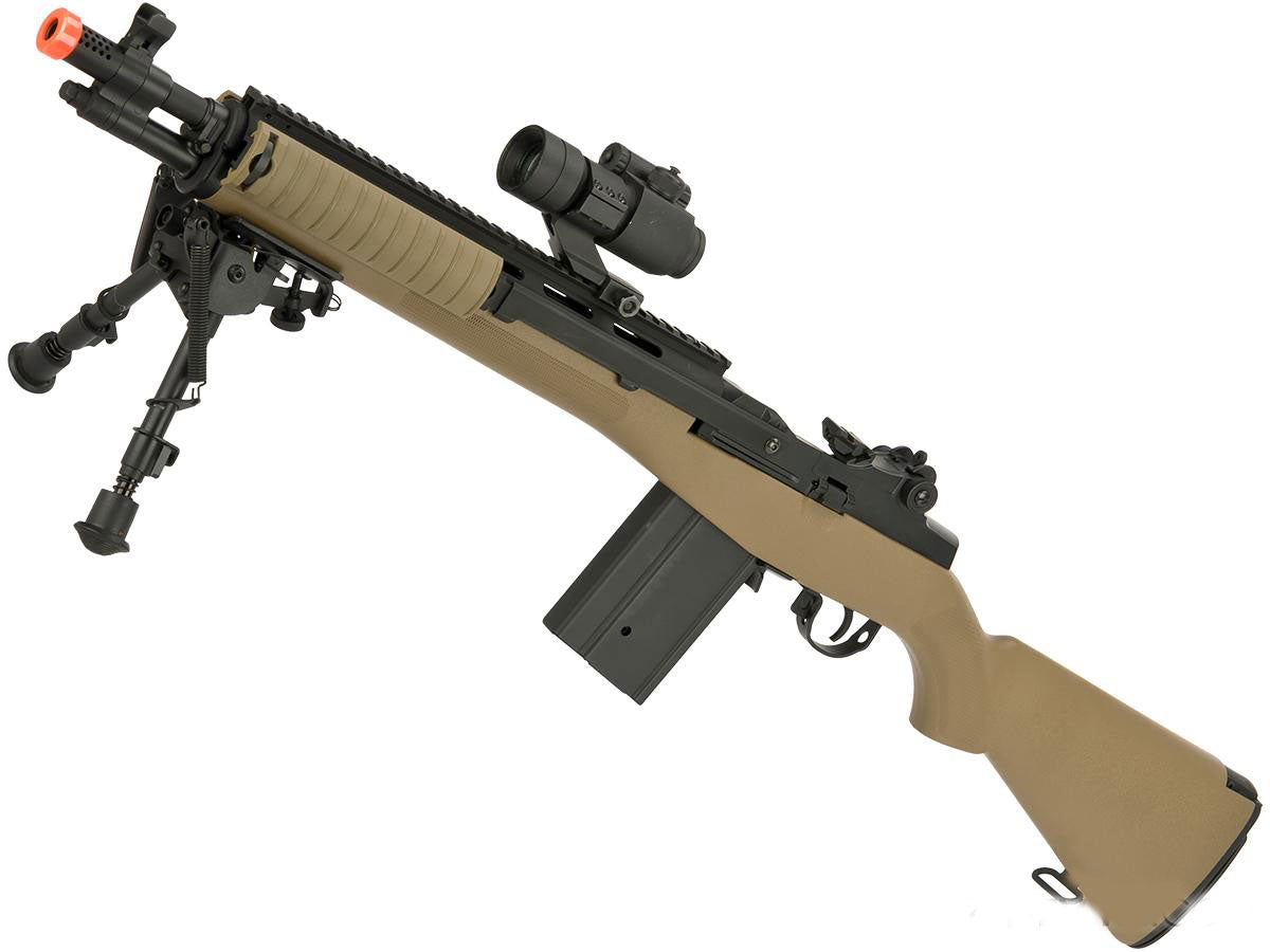 CYMA Matrix Field Ops Series M14 SOCOM Airsoft AEG - Tan - Evike