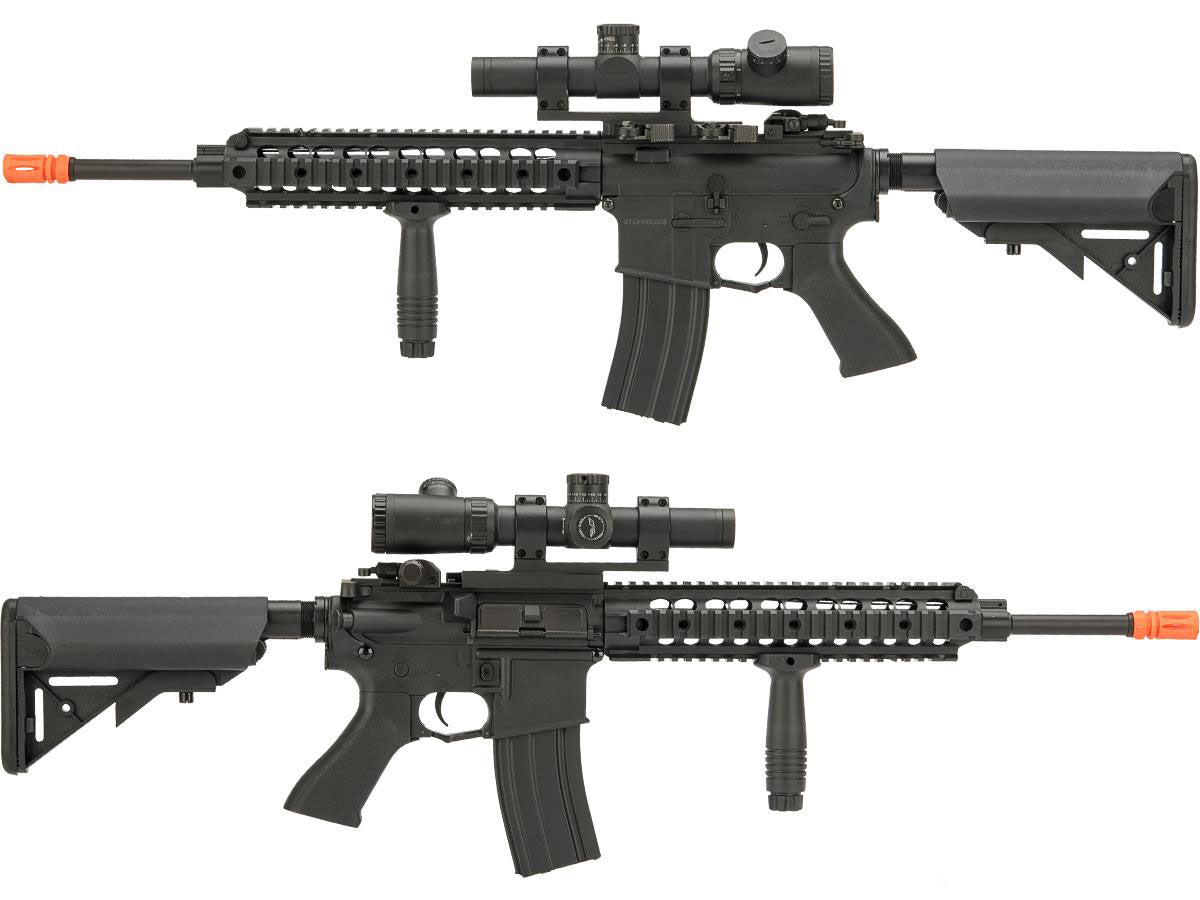 CYMA Sport M4 Airsoft AEG with 11" UX Handguard - Black - Evike