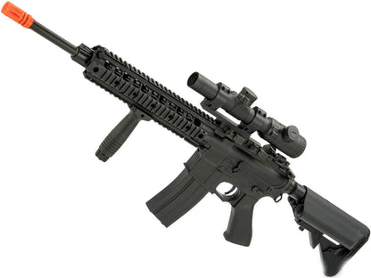 CYMA Sport M4 Airsoft AEG with 11" UX Handguard - Black - Evike