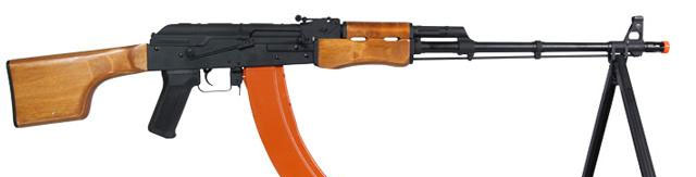 CYMA Standard RPK LMG Airsoft AEG Rifle w/ Steel Bipod and Real Wood Furniture
