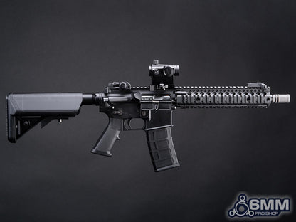 6mmProShop Daniel Defense Licensed MK18 Gas Blowback Airsoft Rifle by Golden Eagle - Black