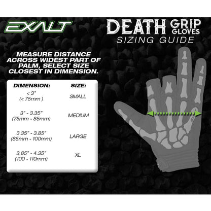 Exalt Death Grip Gloves Black/Gray - Small - Exalt