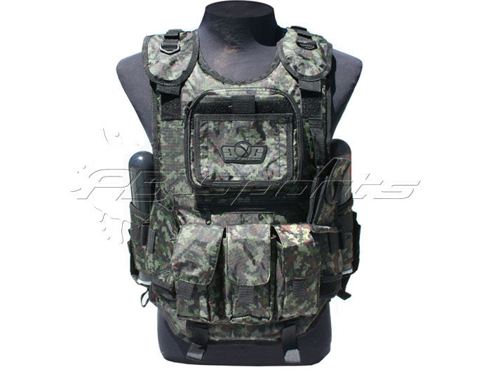 GxG Tactical Paintball Vest - Digi Green - GxG