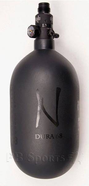 Ninja 68ci 4500psi HPA Tank Dura BLACK OUT - Ninja Paintball