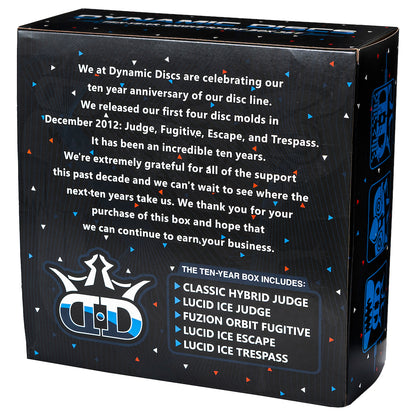 Dynamic Discs 10 Year Anniversary Box