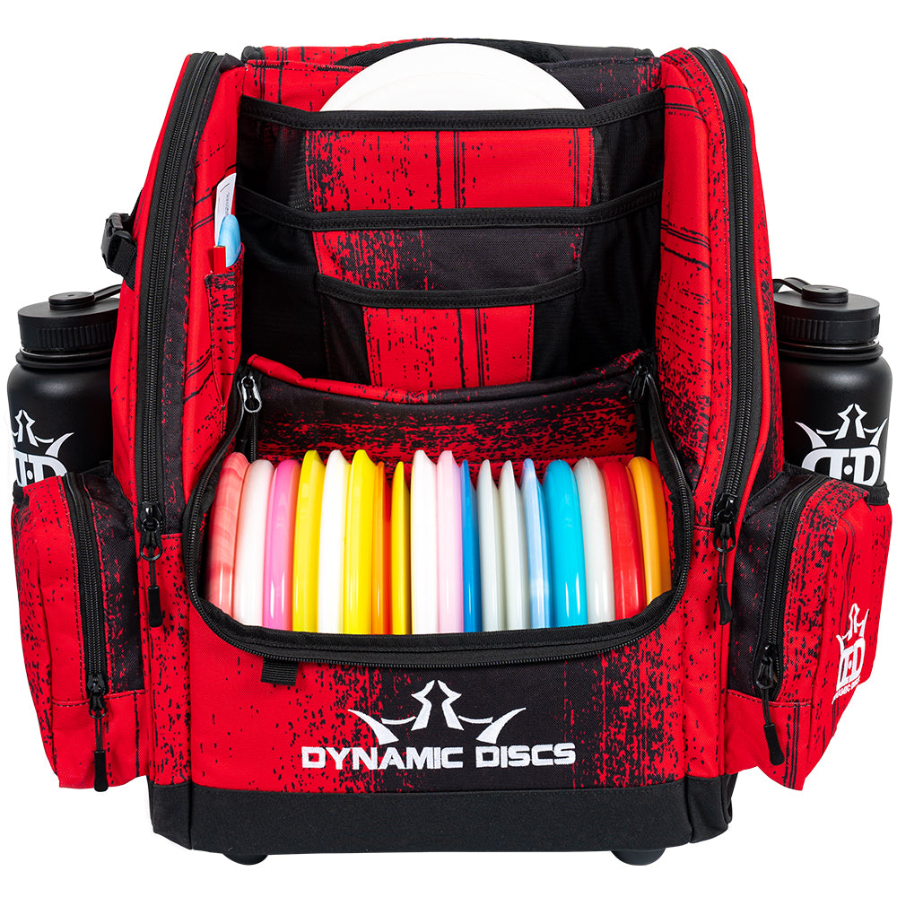 Dynamic Discs Commander Backpack Disc Golf Bag - Atomic Red - Dynamic Discs