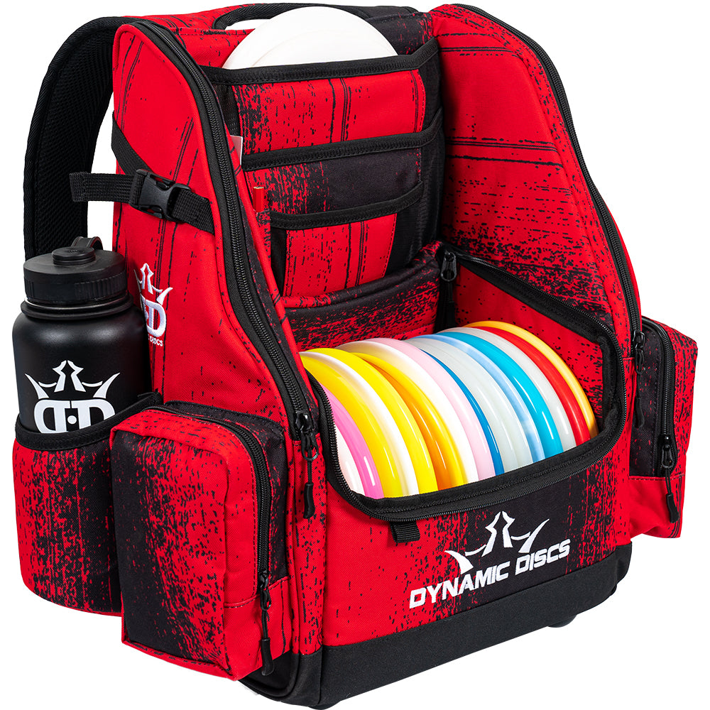Dynamic Discs Commander Backpack Disc Golf Bag - Atomic Red - Dynamic Discs