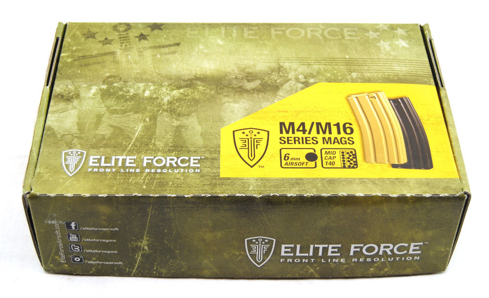 Elite Force M4/M16 140Rd Single Mid Cap Magazine- Dark Earth Brown - Umarex