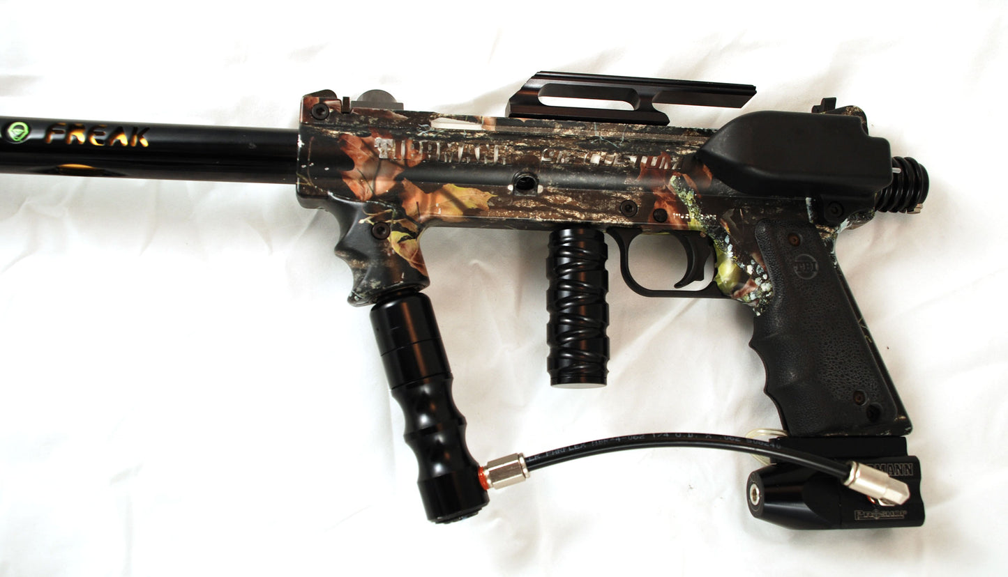 Used Tippmann 98 Custom Camo Paintball Gun with eBolt electronic kit - Tippmann Sports