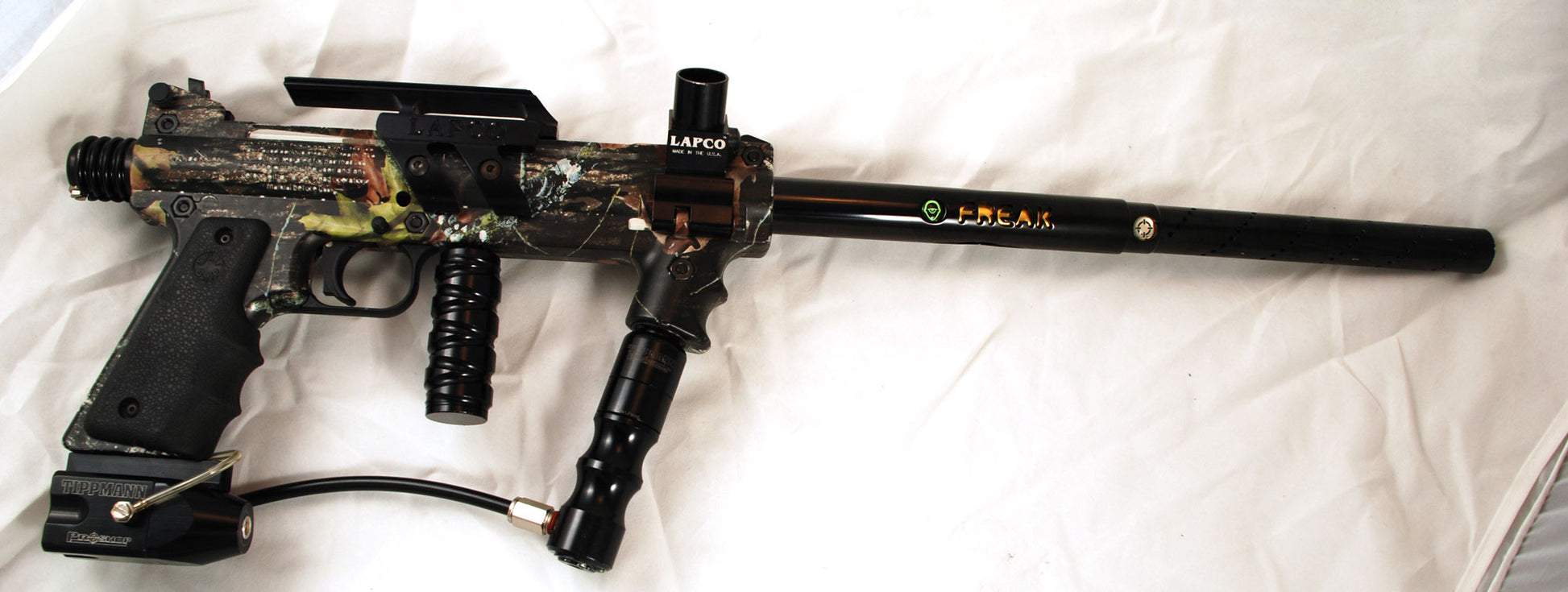 Used Tippmann 98 Custom Camo Paintball Gun with eBolt electronic kit - Tippmann Sports