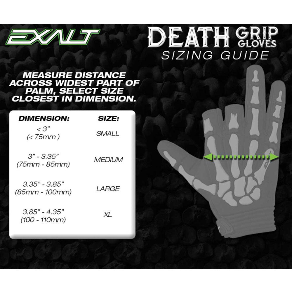 Exalt Death Grip Gloves Black - Small - Exalt