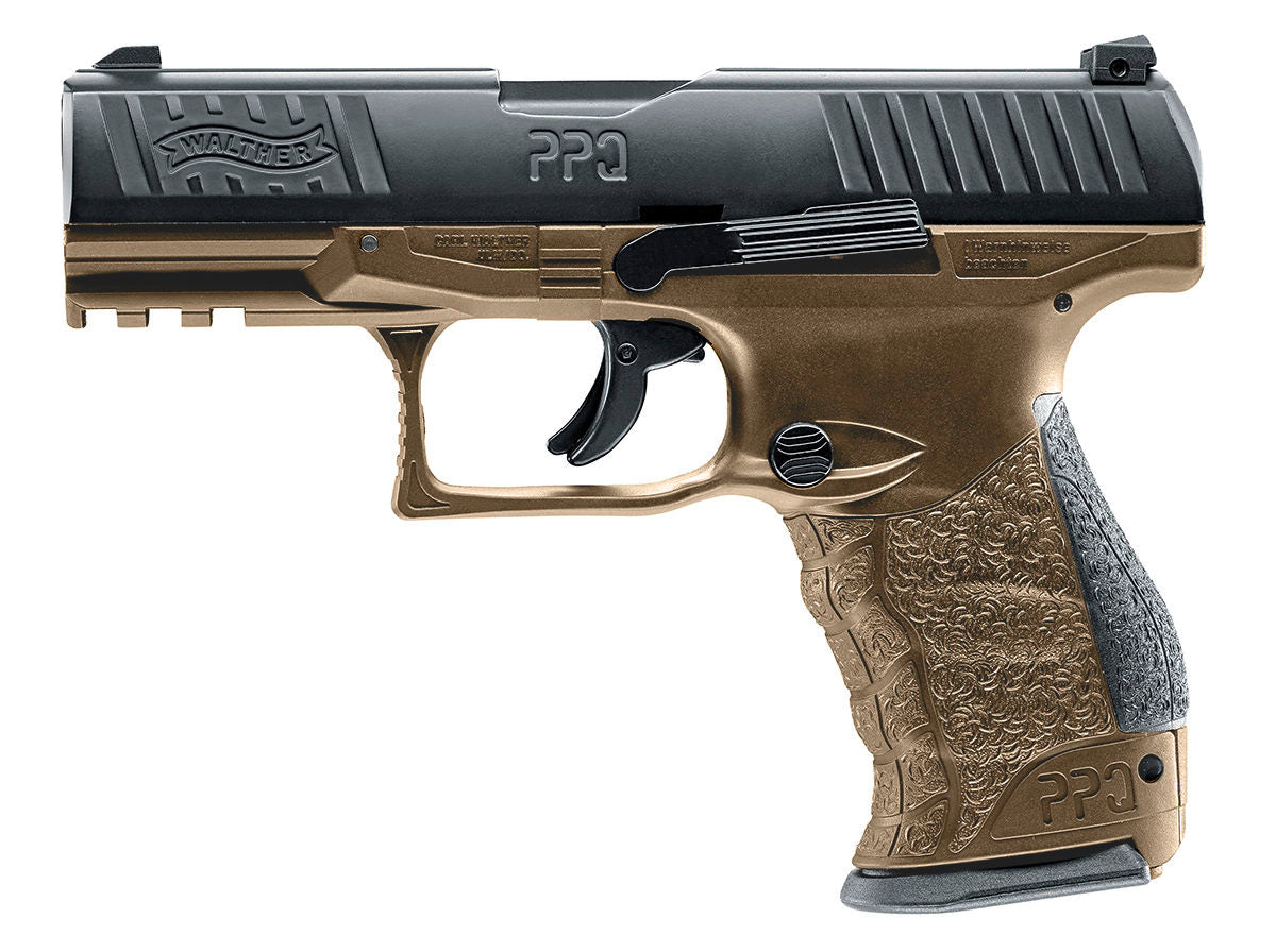 Elite Force T4E Umarex Walther PPQ CO2 Paintball Pistol FDE Semi Auto .43 Cal - Elite Force