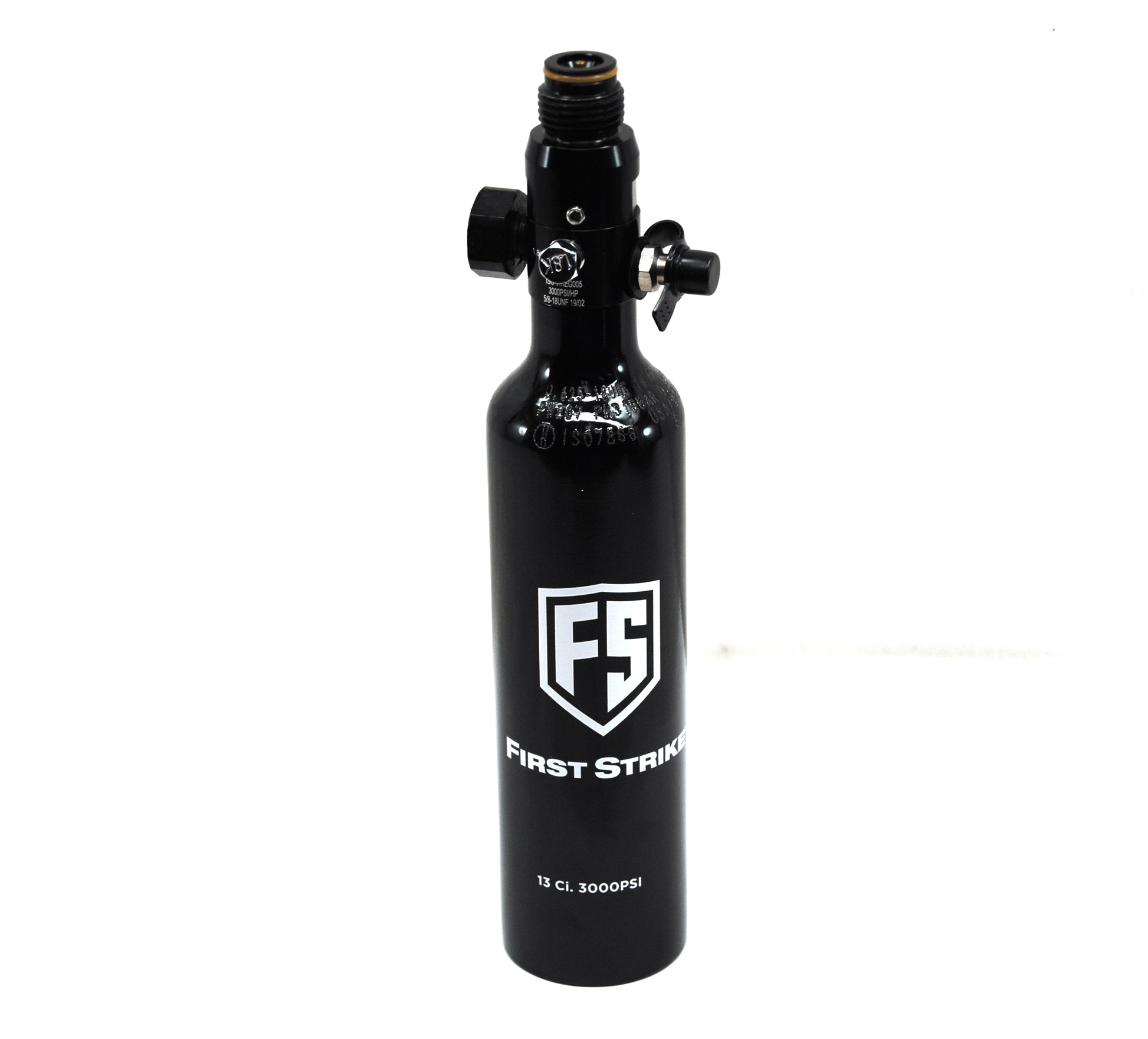 First Strike Black Paintball 13/3000 13ci HPA Nitrogen Merc Tank - First Strike