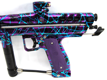 Used Inception Designs Full Body Hornet Autococker - Splash Purple/Teal