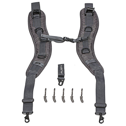 Push Division One Gearbag w/ Grey Backpack Strap Kit - Push