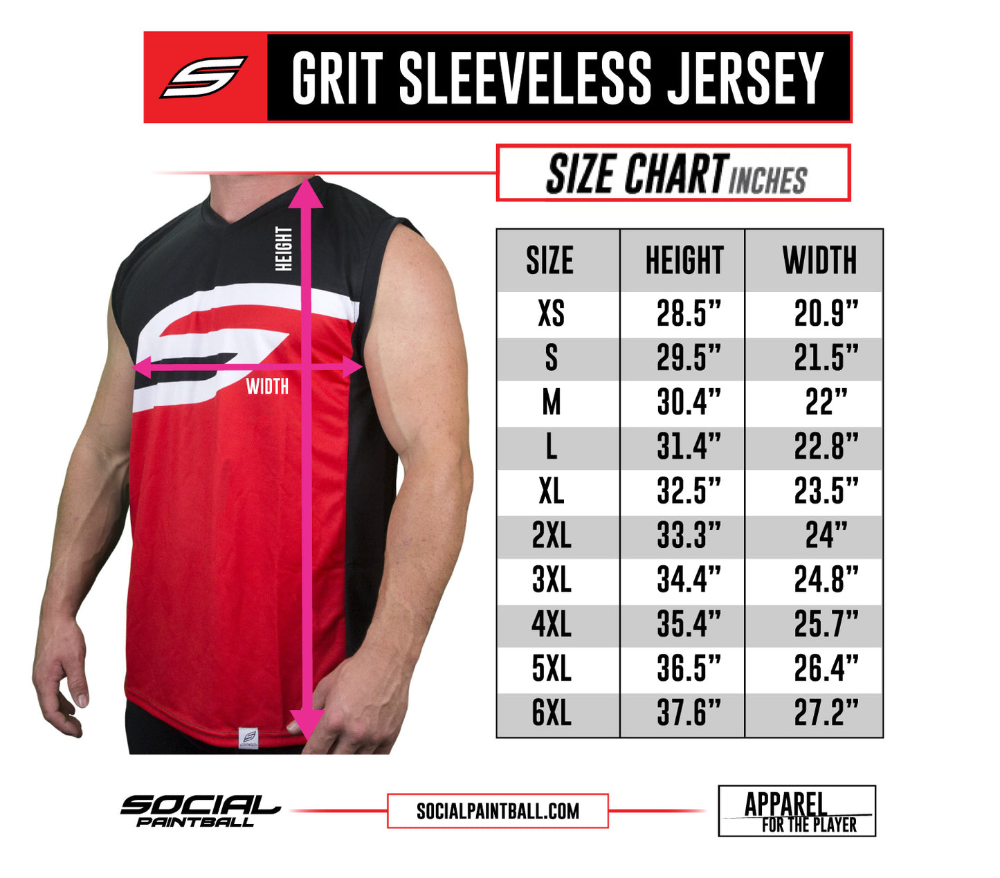 Social Paintball Grit Sleeveless Jersey - USA