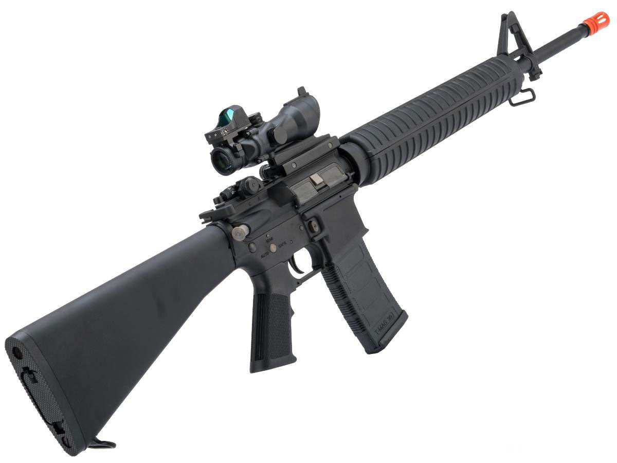 EMG Colt Licensed M16A3 Airsoft AEG Rifle - Black - Evike