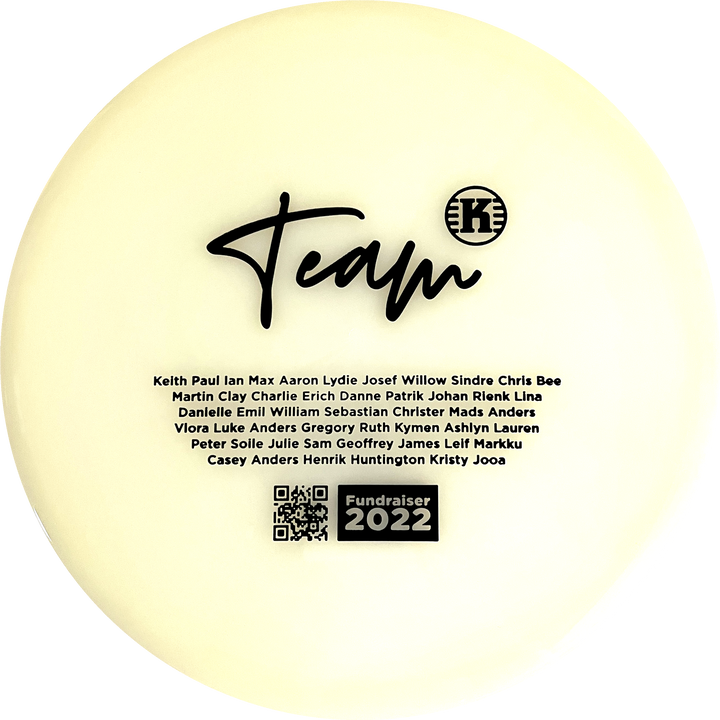 Kastaplast K1 Glow Jarn Disc - 2022 Team Fundraiser