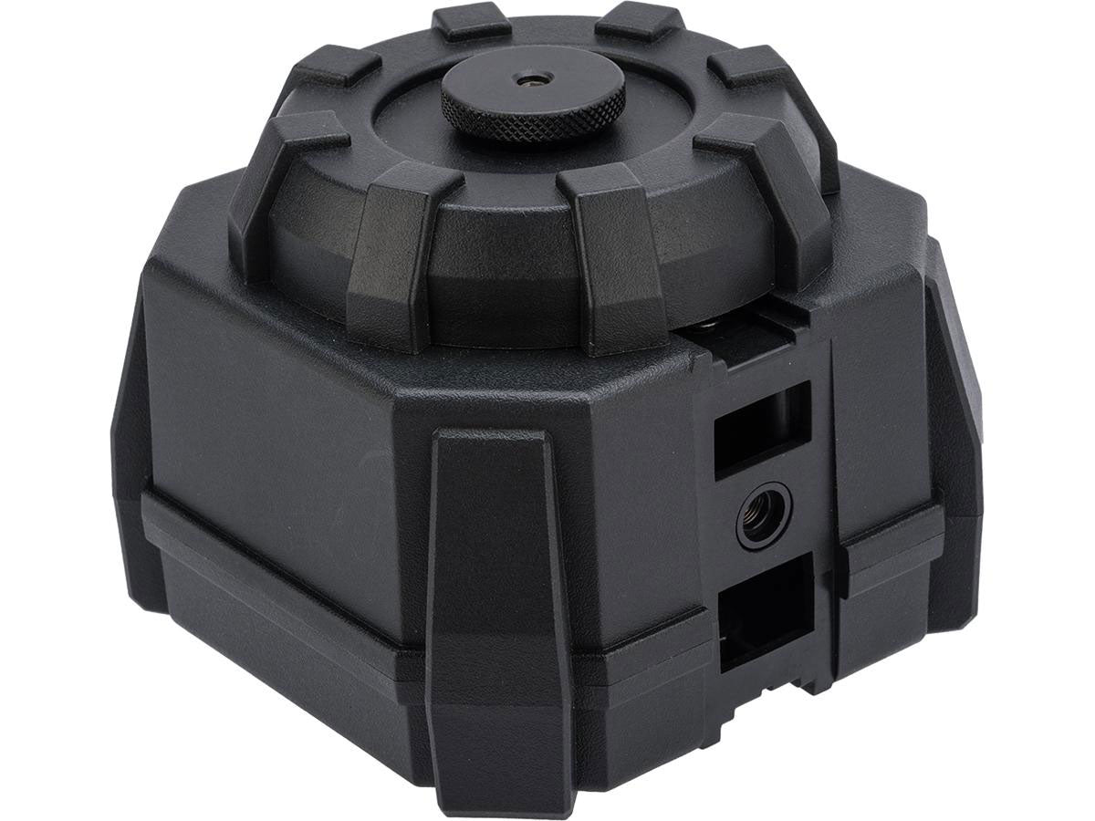 Angel Custom 2000 Round "BLOK" Thunderstorm Airsoft AEG Drum Flashmag - Black
