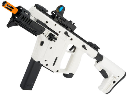 Krytac USA Limited Edition "Alpine White" KRISS Vector Airsoft SMG - White/Black