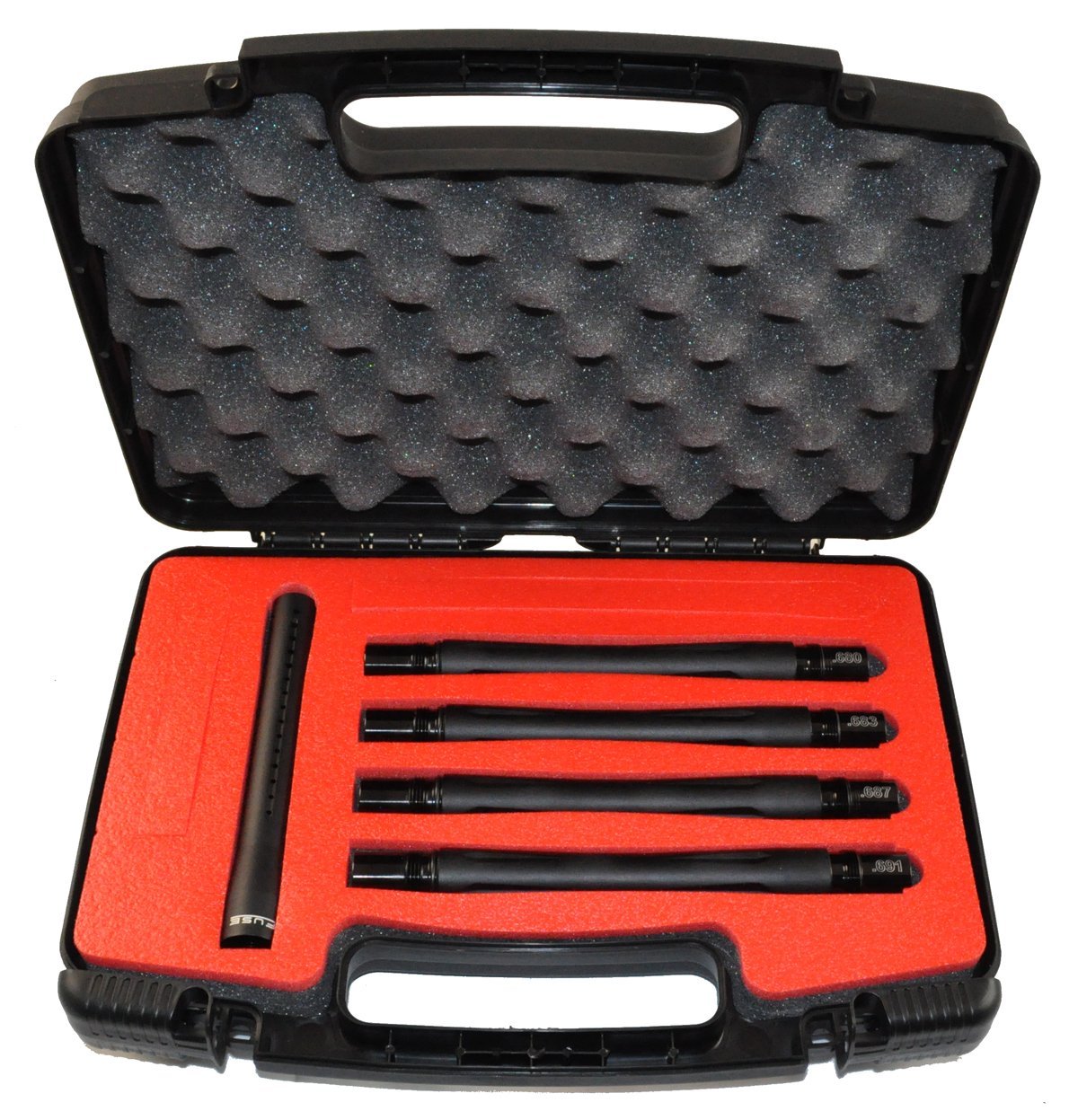 Lapco 14" Desert Edge Fuse 5 Piece Paintball Barrel Kit - Autococker Dust Black - Lapco