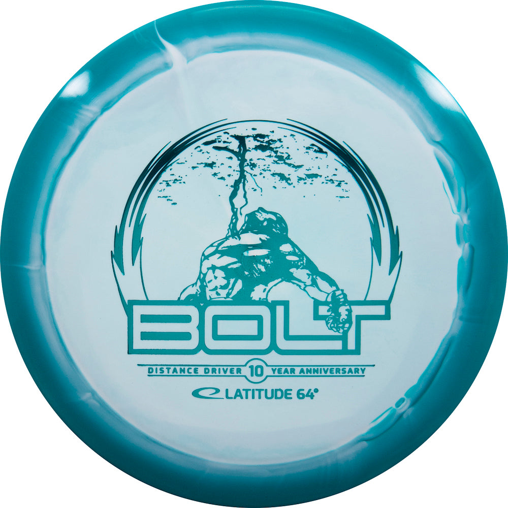 Latitude 64 Gold Orbit Bolt Disc - 10th Anniversary Stamp