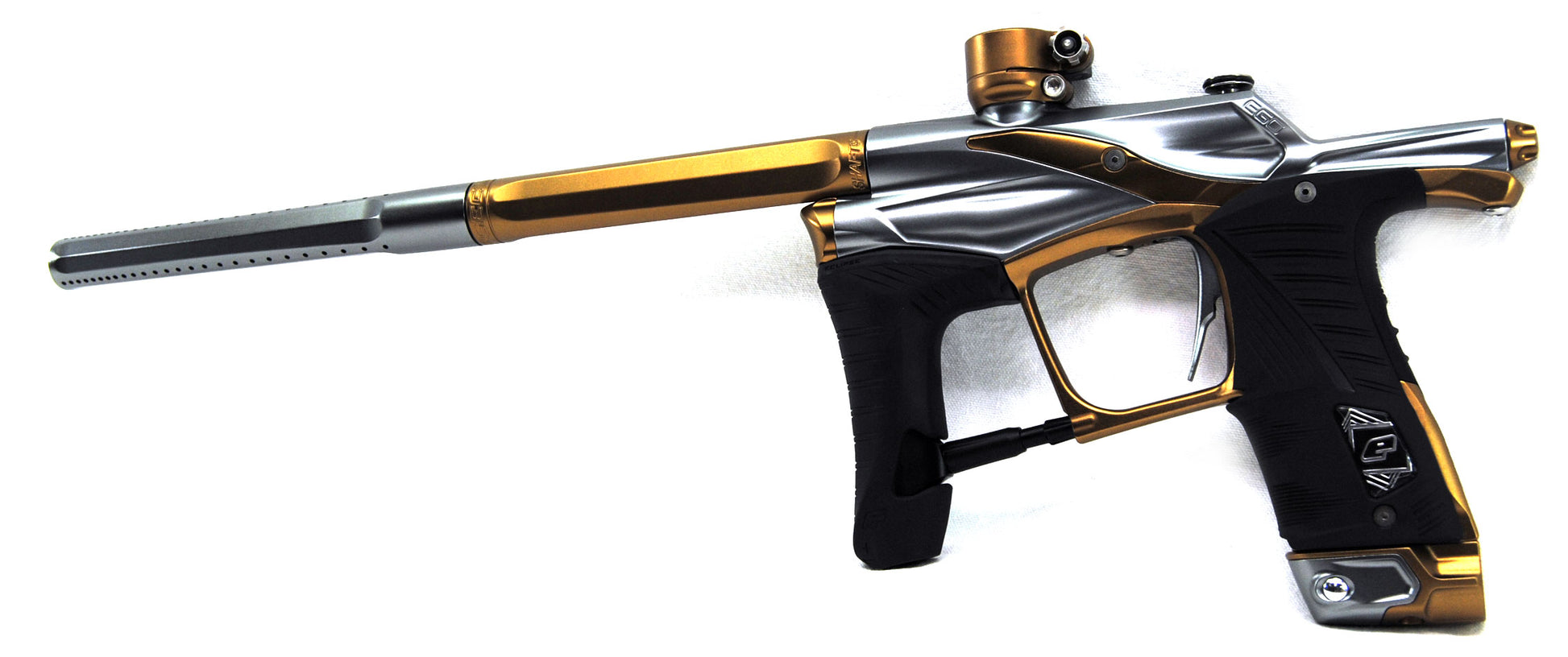 Used Planet Eclipse Ego LV1.5 "Combat" Bronze/Silver Electronic Paintball Marker - Planet Eclipse