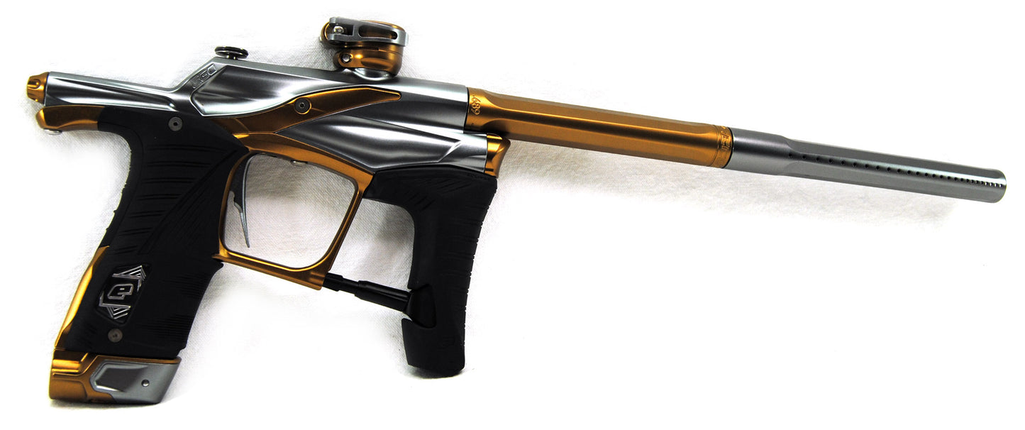 Used Planet Eclipse Ego LV1.5 "Combat" Bronze/Silver Electronic Paintball Marker - Planet Eclipse