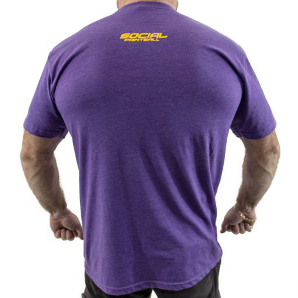 Social Paintball &quot;Insert Motivational Slogan Here&quot; Purple T-shirt - Large - Social Paintball