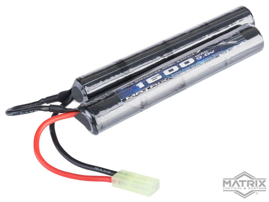 Matrix High Output 9.6V 1600mAh Nunchuck Style Airsoft Battery Pack - Small Tamiya