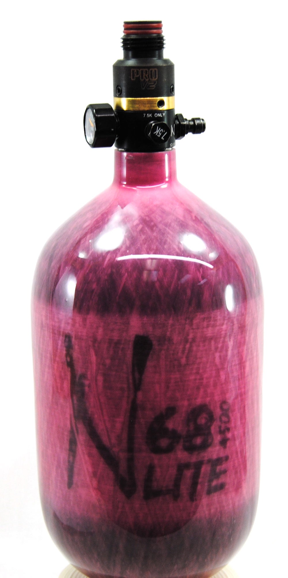 Ninja 68ci 4500psi HPA Tank - Translucent Pink - Pro V2 Regulator - Ninja Paintball