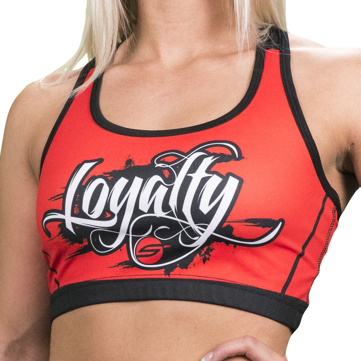 Social Paintball Racerback Sports Bra - Loyalty Red