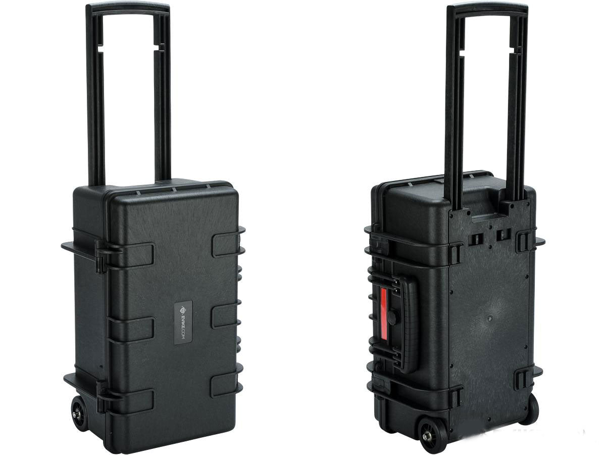 EMG "Carry-On" Equipment Rolling Case w/ Customizable Grit Foam - Black