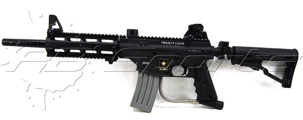 Used Tippmann Arms U.S. Army Project Salvo Black w/ E-Grip - Tippmann Sports
