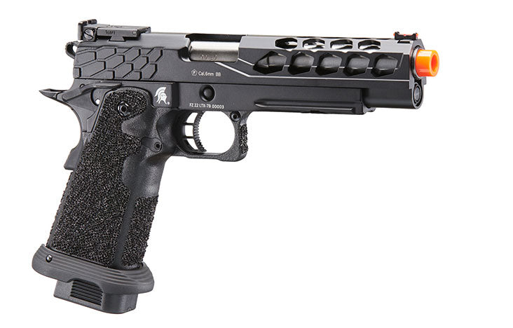 Lancer Tactical Stryk Hi-Capa 5.1 Gas Blowback Airsoft Pistol - Black