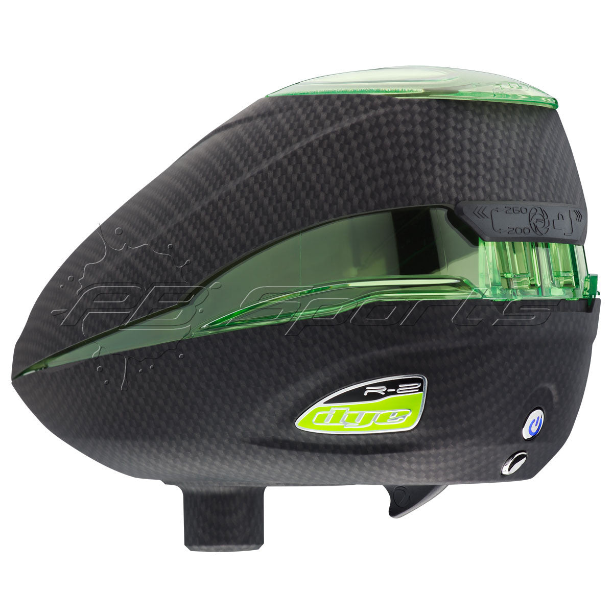 DYE Rotor R2 Paintball Loader - Carbon - DYE
