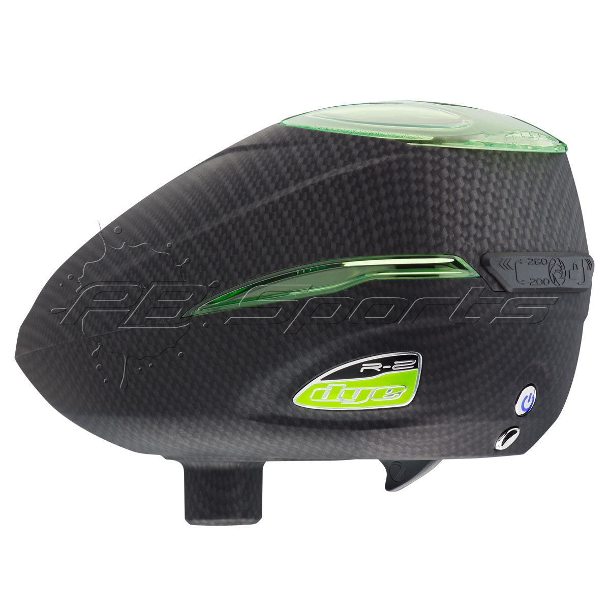 DYE Rotor R2 Paintball Loader - Carbon - DYE