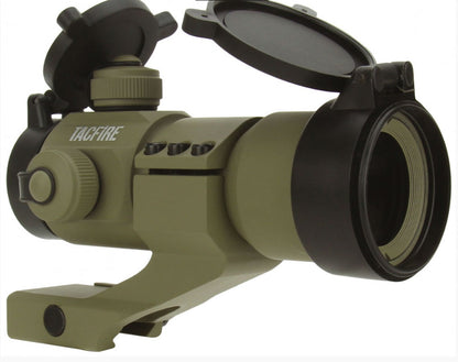 TACFIRE 1x30 Tri Illuminated RGB Dot Sight With Cantilever Mount - Tan - TACFIRE