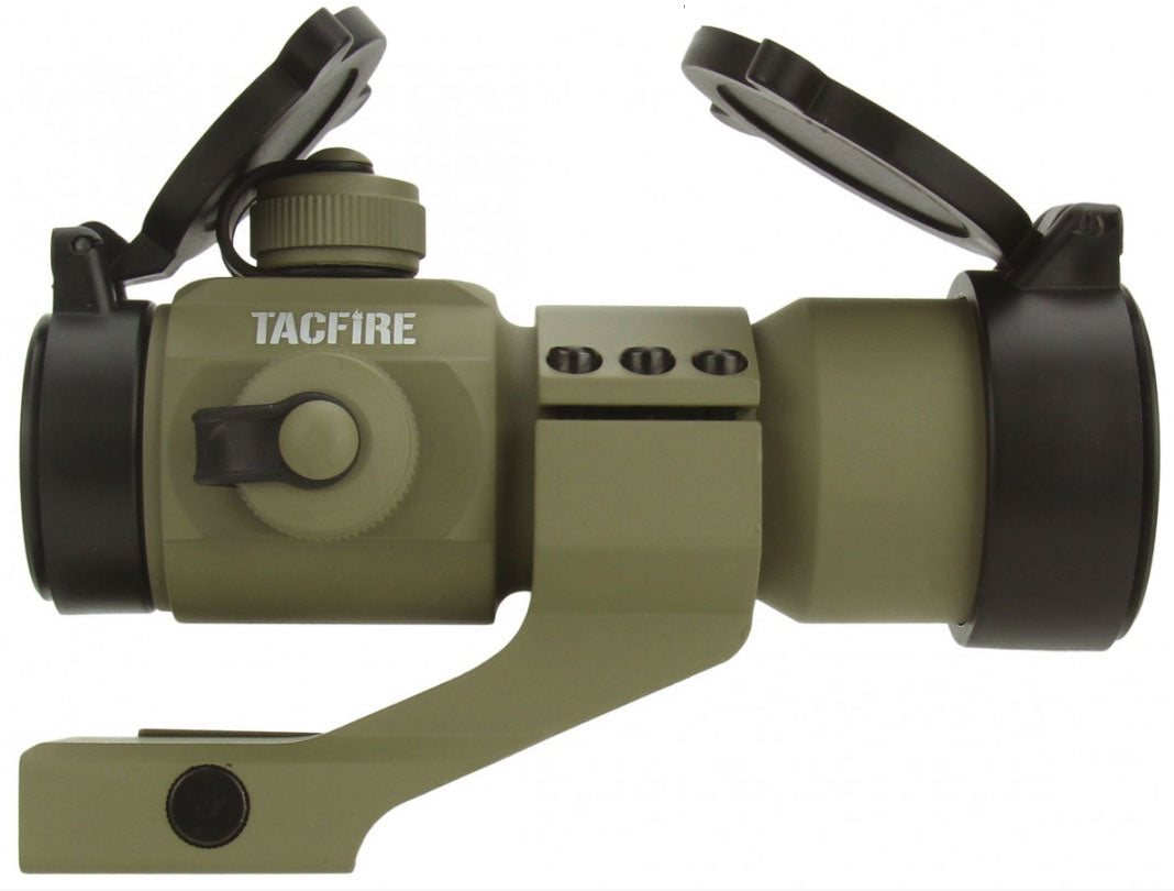 TACFIRE 1x30 Tri Illuminated RGB Dot Sight With Cantilever Mount - Tan - TACFIRE