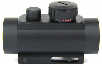 TACFIRE 1x30 Dual Illuminated Red Green Dot Reticle Weaver Base - TACFIRE