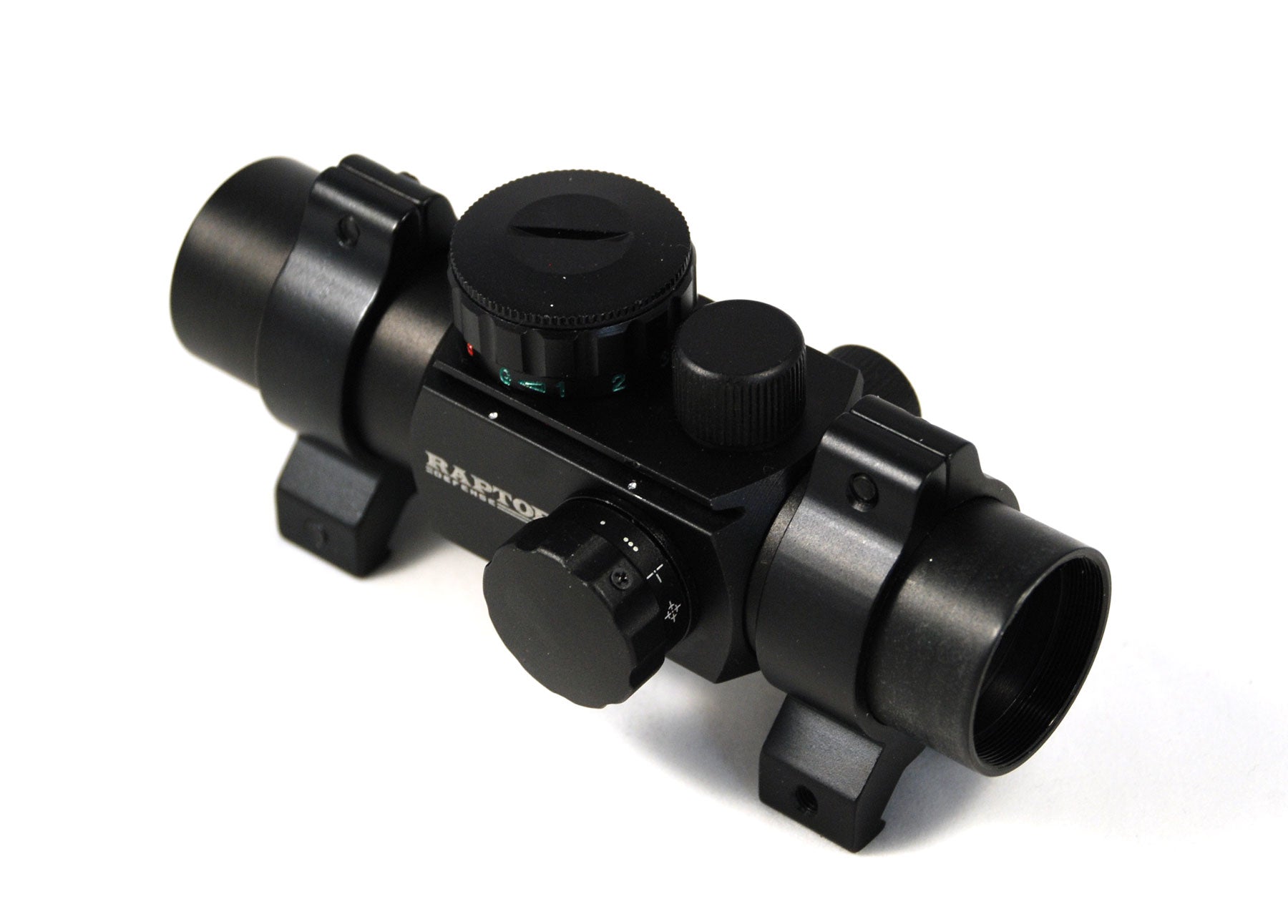 Raptor Defense 1x25 Dot Sight - 4 Reticle - Dual Illumination (Red/Green) - Raptor Defense