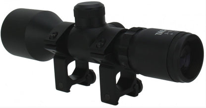 TACFIRE 3-9x42 Compact Scope / P4 Reticle With Set Of Rings - Black - TACFIRE