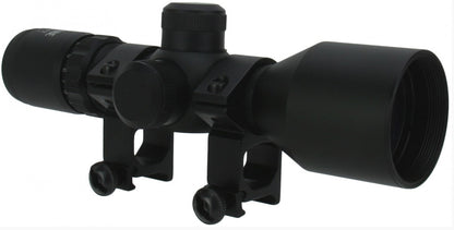 TACFIRE 3-9x42 Compact Scope / P4 Reticle With Set Of Rings - Black - TACFIRE