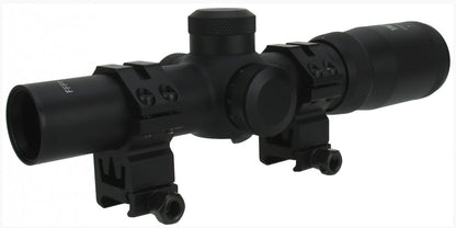 TacFire 1-4x24 Tri. Illuminated Tactical First Focal Plane Scope Mil-Dot Reticle - TACFIRE
