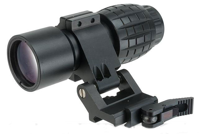 Avengers Tactical 3X Magnifier Scope w/ QD Flip-to-Side Mount - Evike